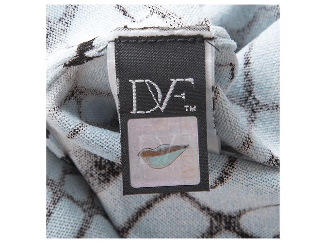 Diane Von Furstenberg Jenetta Kleid schwarz hellblau - Ansicht 5