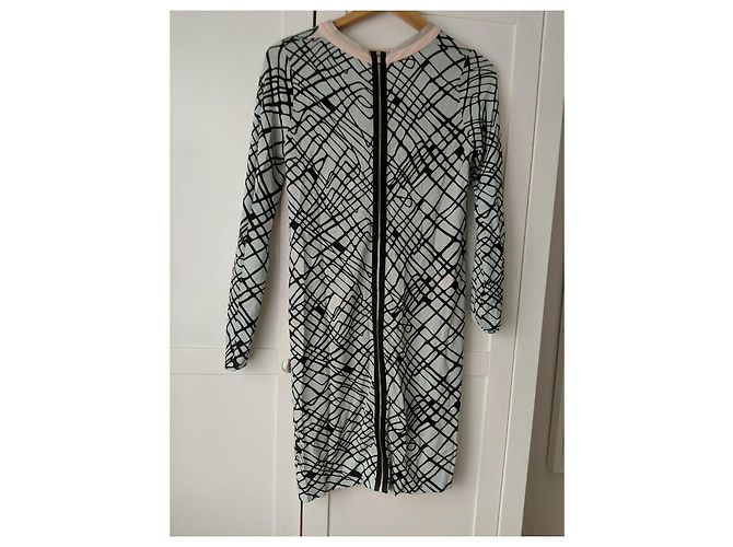 Diane Von Furstenberg Jenetta Kleid schwarz hellblau - Ansicht 7