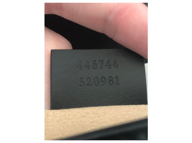 Borsa a mano Gucci Marmont Mini in pelle nera Nero - vista 6