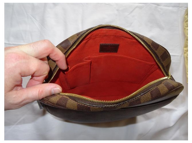 Borsa Louis Vuitton Ipanema GM Damier Ebano - vista 4