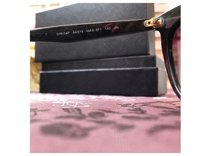 Occhiali da sole Prada Animalier con Strass Swarovski Viola Marrone - vista 5