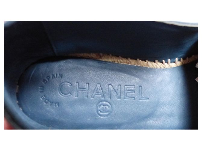 Chanel Espadrilles aus Lammleder Blau Größe 38 - Ansicht 6