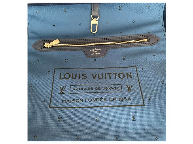 Collezione Louis Vuitton Neverfull MM Escale Azur estate 2020 Blu - vista 5