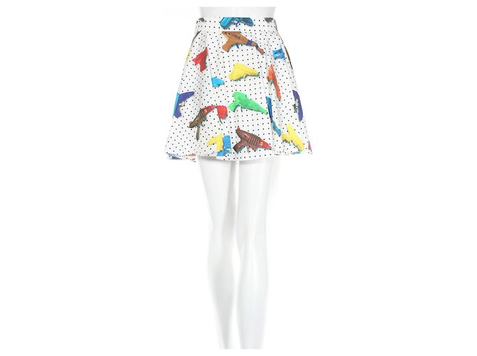 Falda Jeremy Scott Estampado de Pistolas de Juguete Algodón Talla 38 Multicolor - vista 2