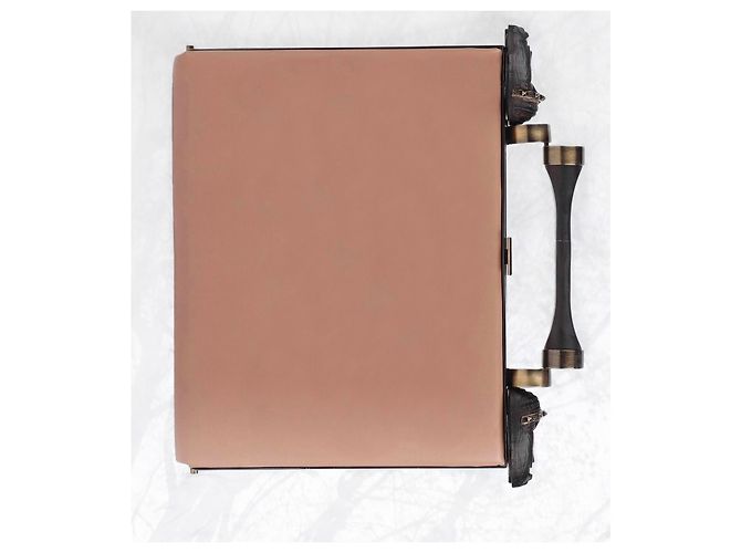Borsa a tracolla Valentino in pelle beige - vista 4