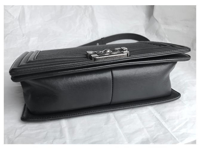 Chanel Borsa con patta Boy media w / card Blu navy Blu scuro - vista 14