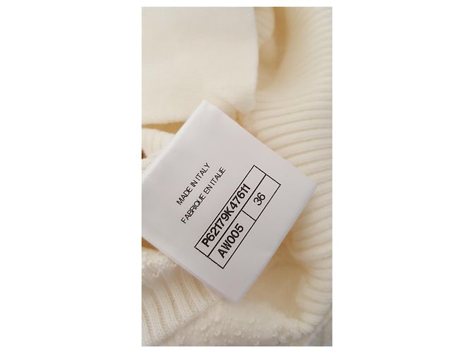 Cambon Neuer authentischer Chanel 19B Wolle Cardigan CC Knöpfe $3.9k Größe 36 Selten! Weiß - Ansicht 6