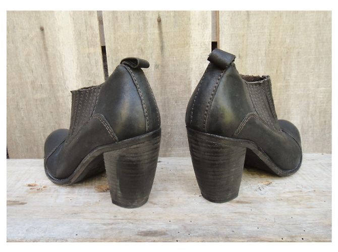 Botines Cotélac de cuero negro talla 38 - vista 5