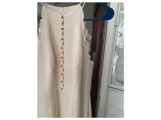 Zimmermann Très beau robe avec de boutons en or. Blanco - vista 5