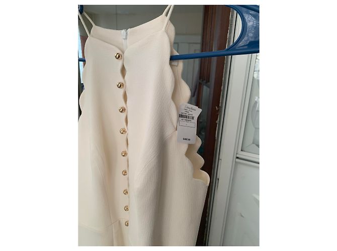 Zimmermann Très beau robe avec de boutons en or. Blanco - vista 6
