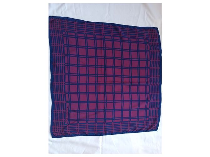 Foulard in seta Christian Dior Rosa Blu - vista 2