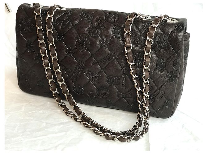 Chanel Collector's Medium Flap Bag Braun Dunkelbraun - Ansicht 12