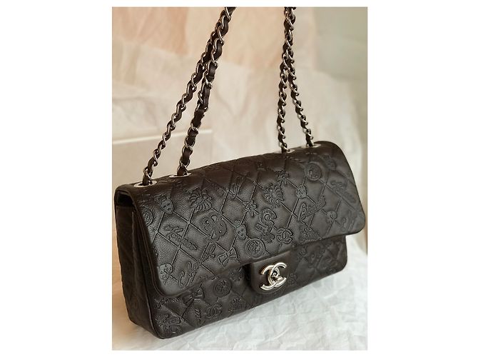 Chanel Collector's Medium Flap Bag Braun Dunkelbraun - Ansicht 27