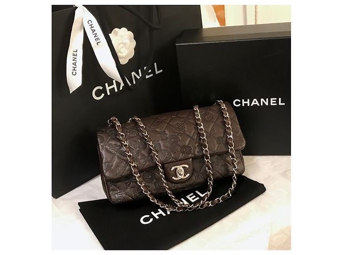 Chanel Collector's Medium Flap Bag Braun Dunkelbraun - Ansicht 30