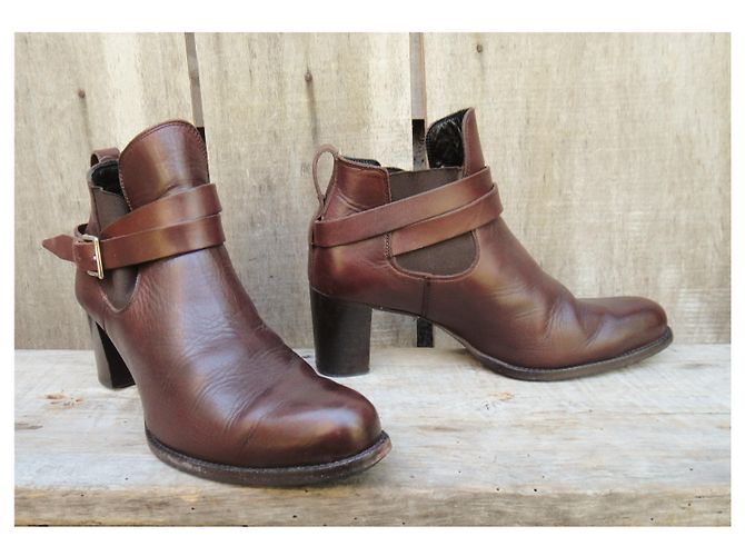 Botines Heschung p 37,5 Marrón oscuro - vista 3