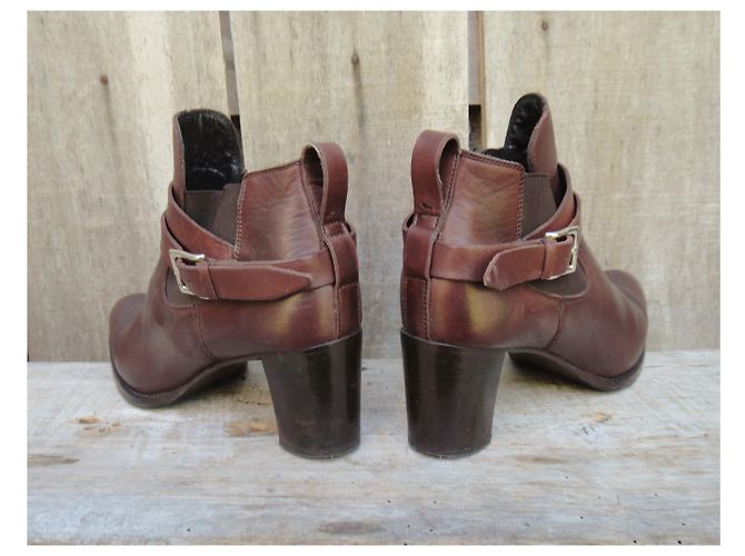Botines Heschung p 37,5 Marrón oscuro - vista 5