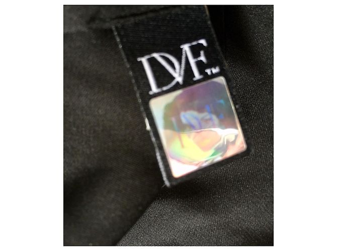 Diane Von Furstenberg DvF Taleen Seidenkleid Schwarz Pink Weiß - Ansicht 6