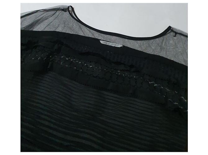 Diane Von Furstenberg Mabel Seidenkleid Tunika schwarz - Ansicht 2