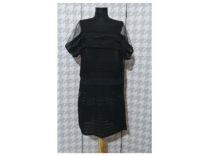 Diane Von Furstenberg Mabel Seidenkleid Tunika schwarz - Ansicht 4