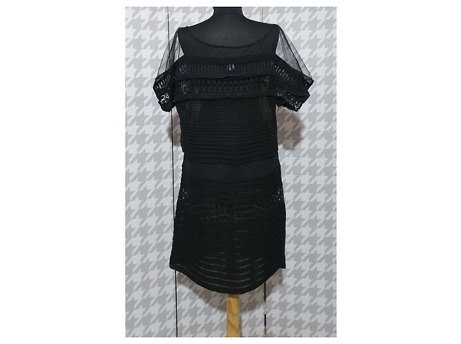 Diane Von Furstenberg Mabel Seidenkleid Tunika schwarz - Ansicht 5