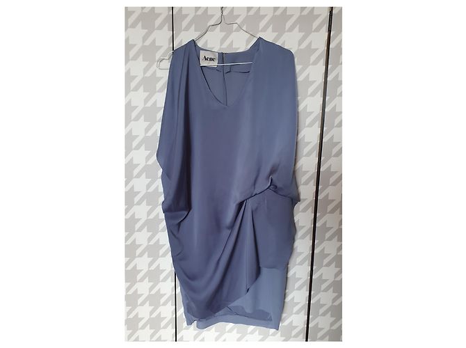 Abito blu Acne in poliestere taglia 36 - vista 4