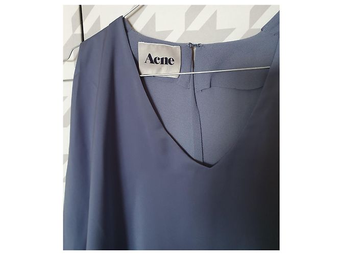 Abito blu Acne in poliestere taglia 36 - vista 5