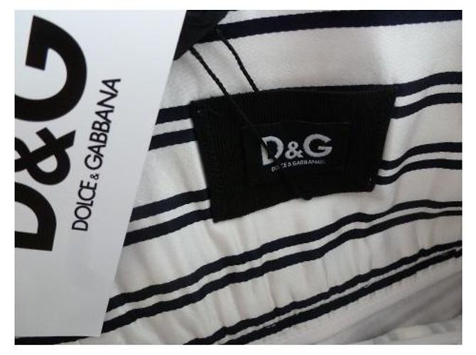Bermudas Dolce & Gabbana blancas de seda con rayas Blanco - vista 5