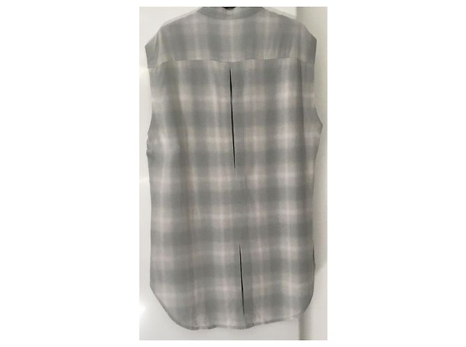 All Saints Camicia a quadri Raya di AllSaints. Verde chiaro Blu chiaro - vista 5