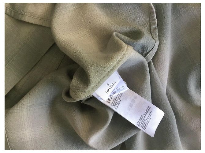All Saints Camicia a quadri Raya di AllSaints. Verde chiaro Blu chiaro - vista 7