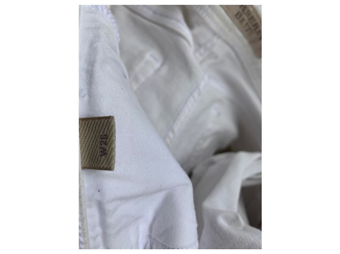 Vaqueros Burberry Brit Blancos Skinny Cropped - vista 7