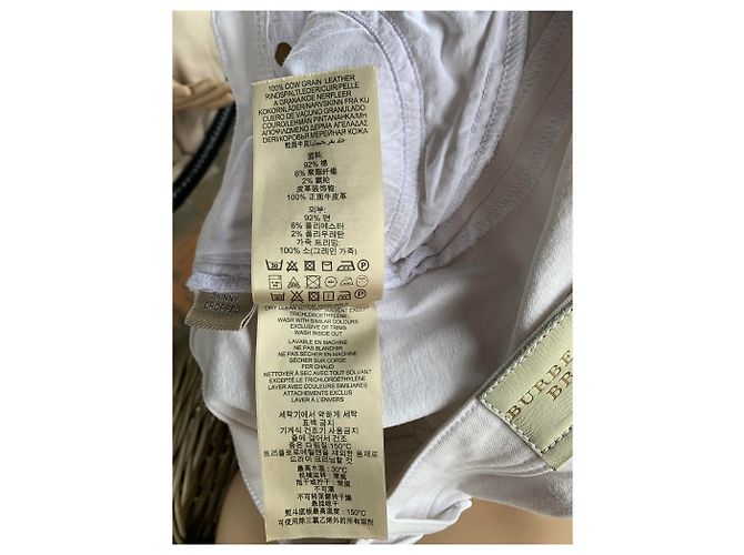 Vaqueros Burberry Brit Blancos Skinny Cropped - vista 9