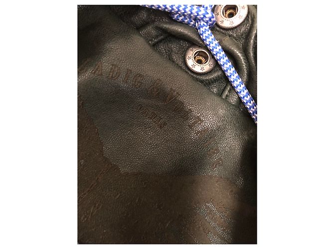 Zadig & Voltaire Klassische Nappalederjacke Dunkelgrün - Ansicht 2
