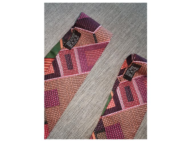 Hermès Hermes seda Twilly Verde - vista 4