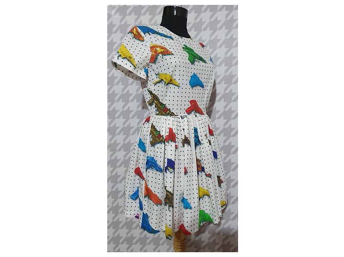Vestido Jeremy Scott de algodón con estampado de pistolas de juguete Multicolor - vista 2