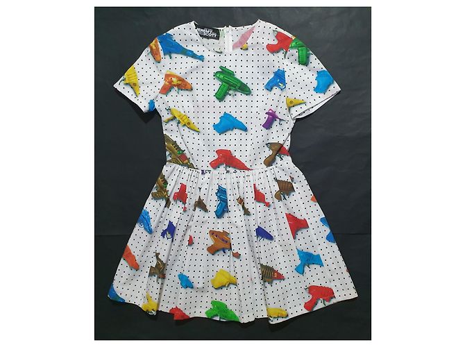 Vestido Jeremy Scott de algodón con estampado de pistolas de juguete Multicolor - vista 4