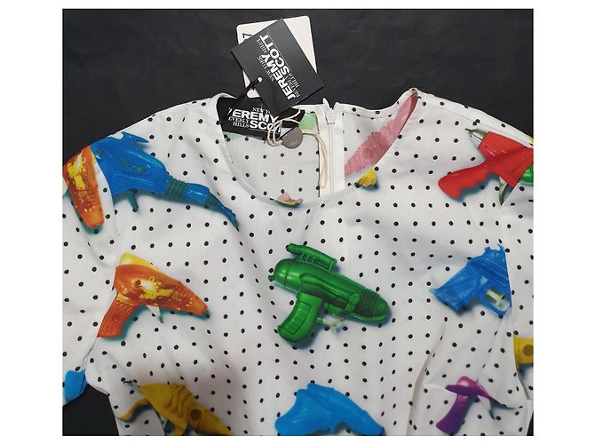 Vestido Jeremy Scott de algodón con estampado de pistolas de juguete Multicolor - vista 5