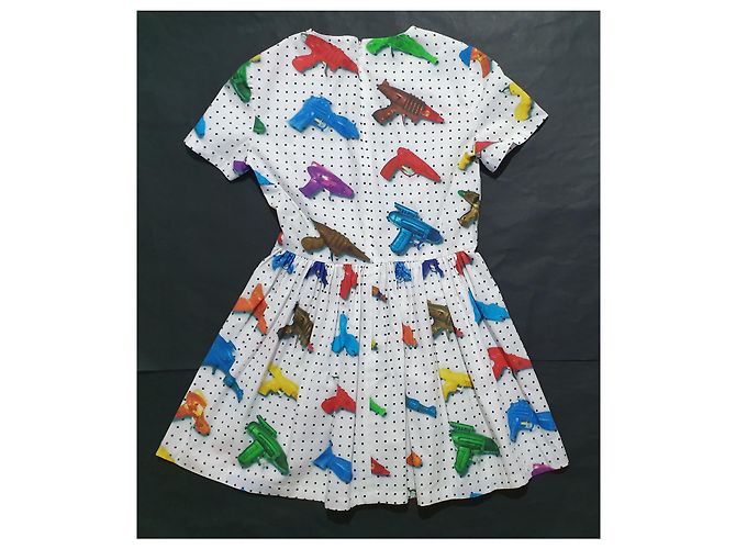 Vestido Jeremy Scott de algodón con estampado de pistolas de juguete Multicolor - vista 6