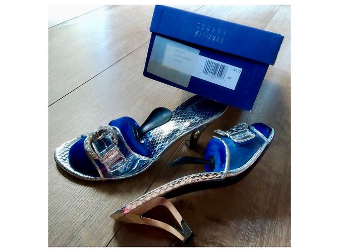Stuart Weitzman neue High hills Sandaletten Silber - Ansicht 4