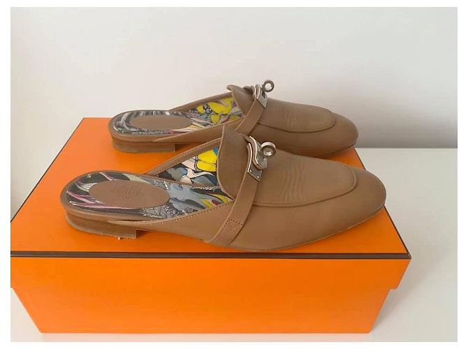 Hermès Mulas Bege - vista 2