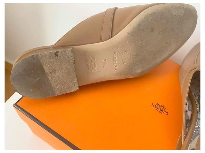 Hermès Mulas Bege - vista 4