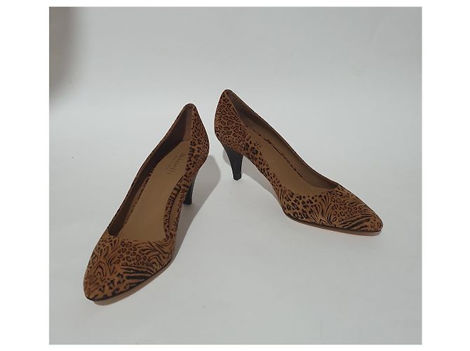 Décolleté Minelli in camoscio leopardato Stampa leopardo - vista 2