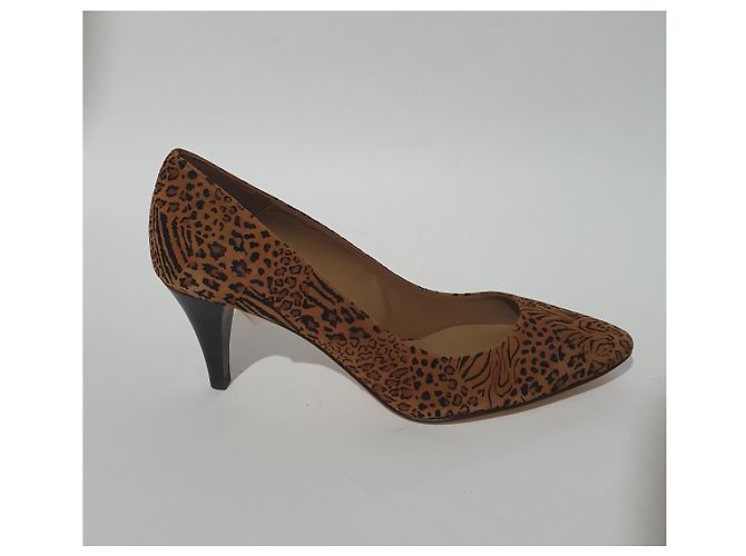 Décolleté Minelli in camoscio leopardato Stampa leopardo - vista 3