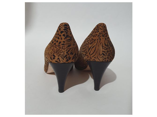 Décolleté Minelli in camoscio leopardato Stampa leopardo - vista 4