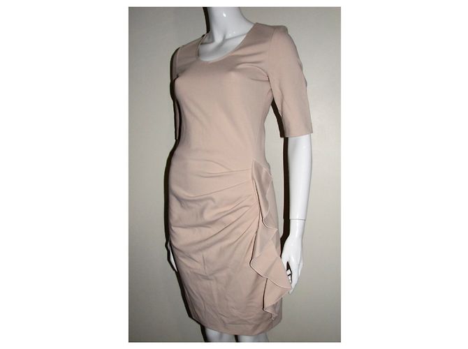 Joseph Grace Kleid mit Rüschen rosa flesh Viskose Pink Fleisch - Ansicht 2