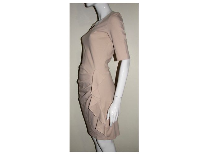 Joseph Grace Kleid mit Rüschen rosa flesh Viskose Pink Fleisch - Ansicht 3
