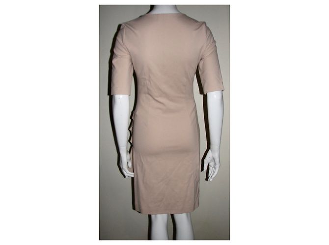 Joseph Grace Kleid mit Rüschen rosa flesh Viskose Pink Fleisch - Ansicht 4