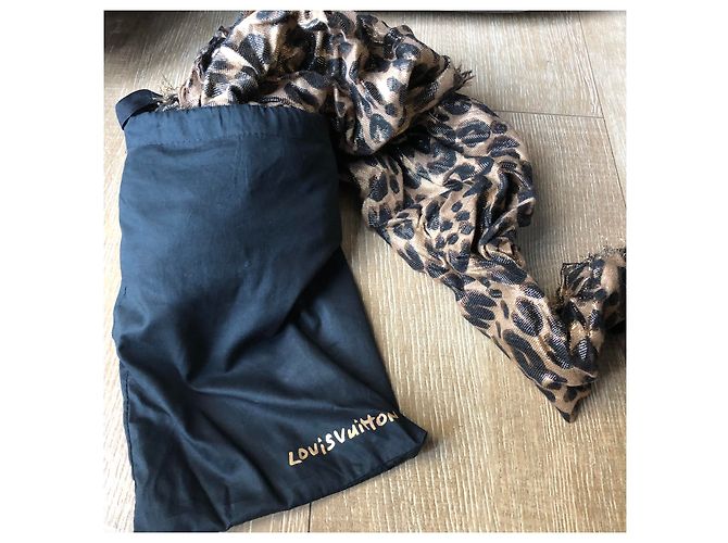 Louis Vuitton Stole Leopard Disco Gold di Stephen Sprouse - edizione limitata! Marrone D'oro Fuschia - vista 2