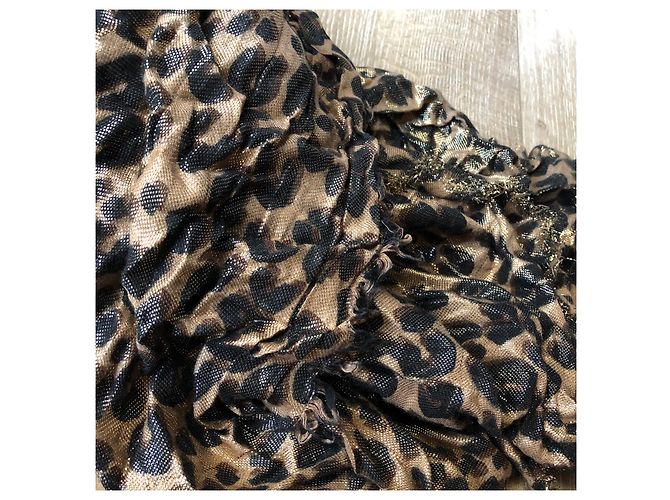Louis Vuitton Stole Leopard Disco Gold di Stephen Sprouse - edizione limitata! Marrone D'oro Fuschia - vista 7