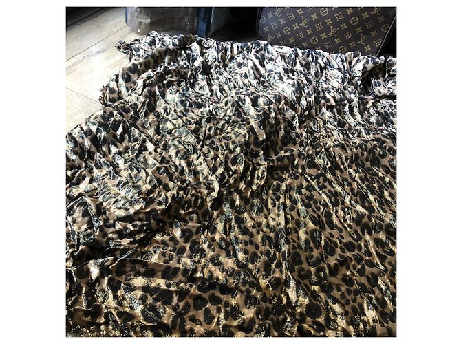 Louis Vuitton Stole Leopard Disco Gold di Stephen Sprouse - edizione limitata! Marrone D'oro Fuschia - vista 8