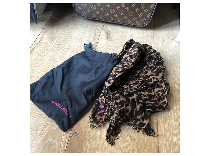 Louis Vuitton, Que hay que tener! Louis Vuitton Etole Leopard Marron por Stephen Sprouse - ¡edición limitada! Castaño Estampado de leopardo Fucsia - vista 2